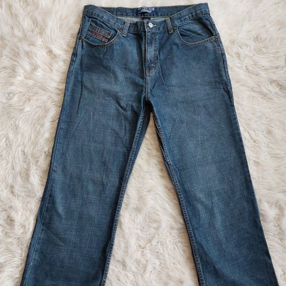 U.S. Polo Assn Men's Blue Heritage Straight Leg Denim Jeans 33 x 32 - Picture 3 of 9